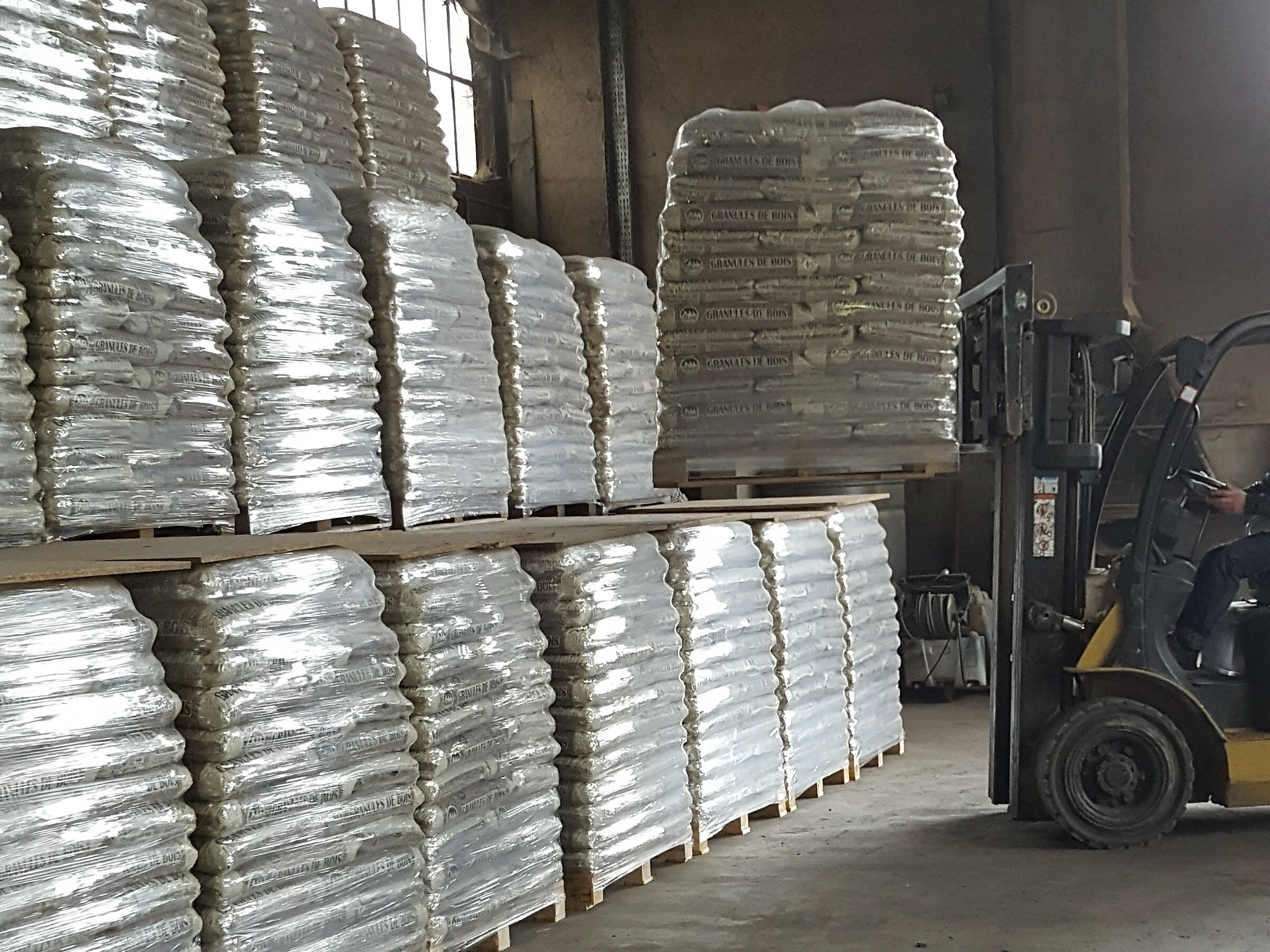 Demi-palette de 33 sacs en départ d'usine