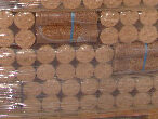 Palette de 66 packs de 8 buches de bois compressé en départ d'usine ou en livraison